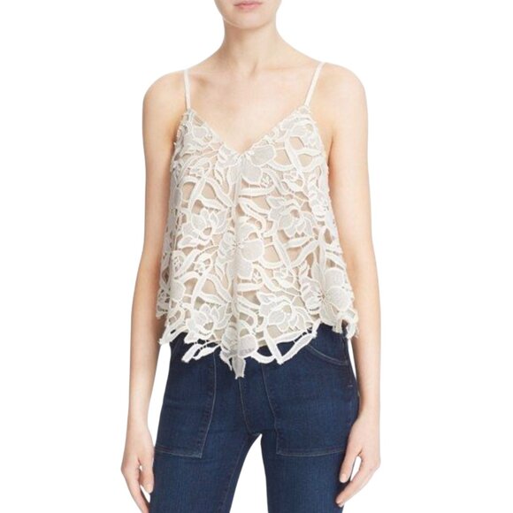 ALICE + OLIVIA SIZE M Sleeveless Lace Blouse - Picture 4 of 10